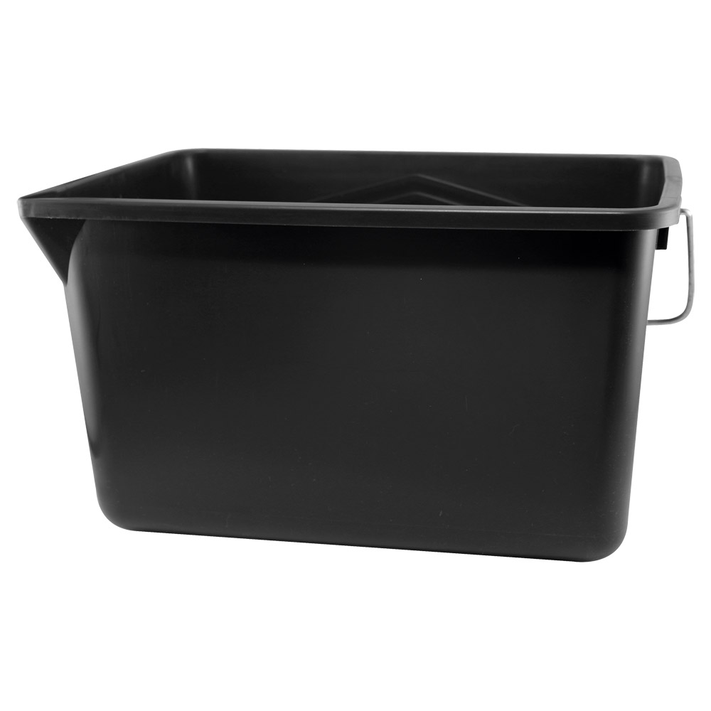 Beko Kunststoffeimer eckig, mit Metallbügel 12 l, 350 x 250 x 200 mm – Bild 2