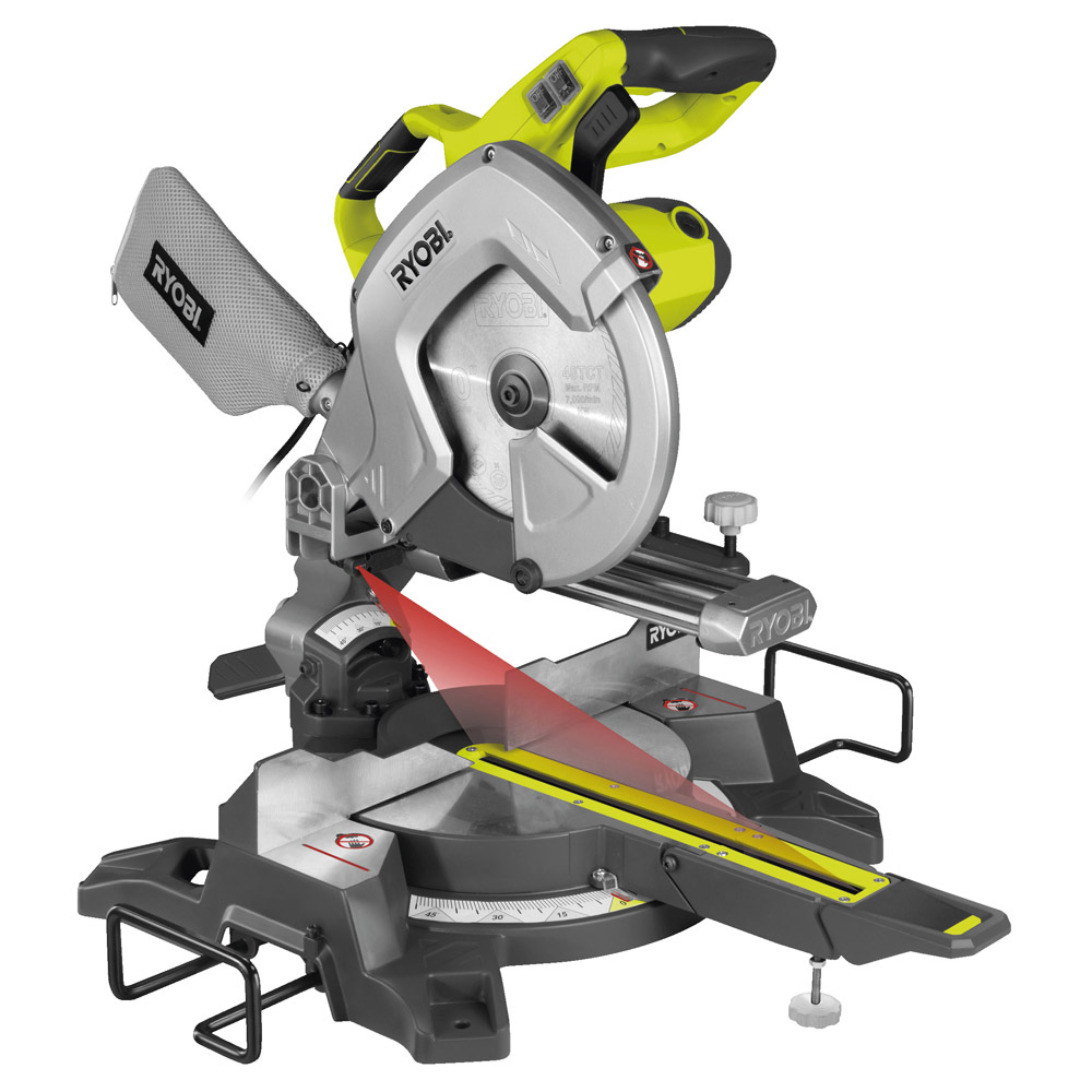 Ryobi Kapp- und Gehrungssäge mit Zugfunktion EMS254L