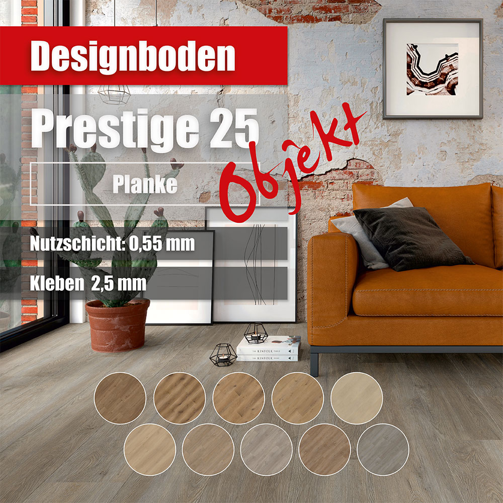 Prosol Designboden Prestige 25 Objekt, NS 0,55mm, Kleben