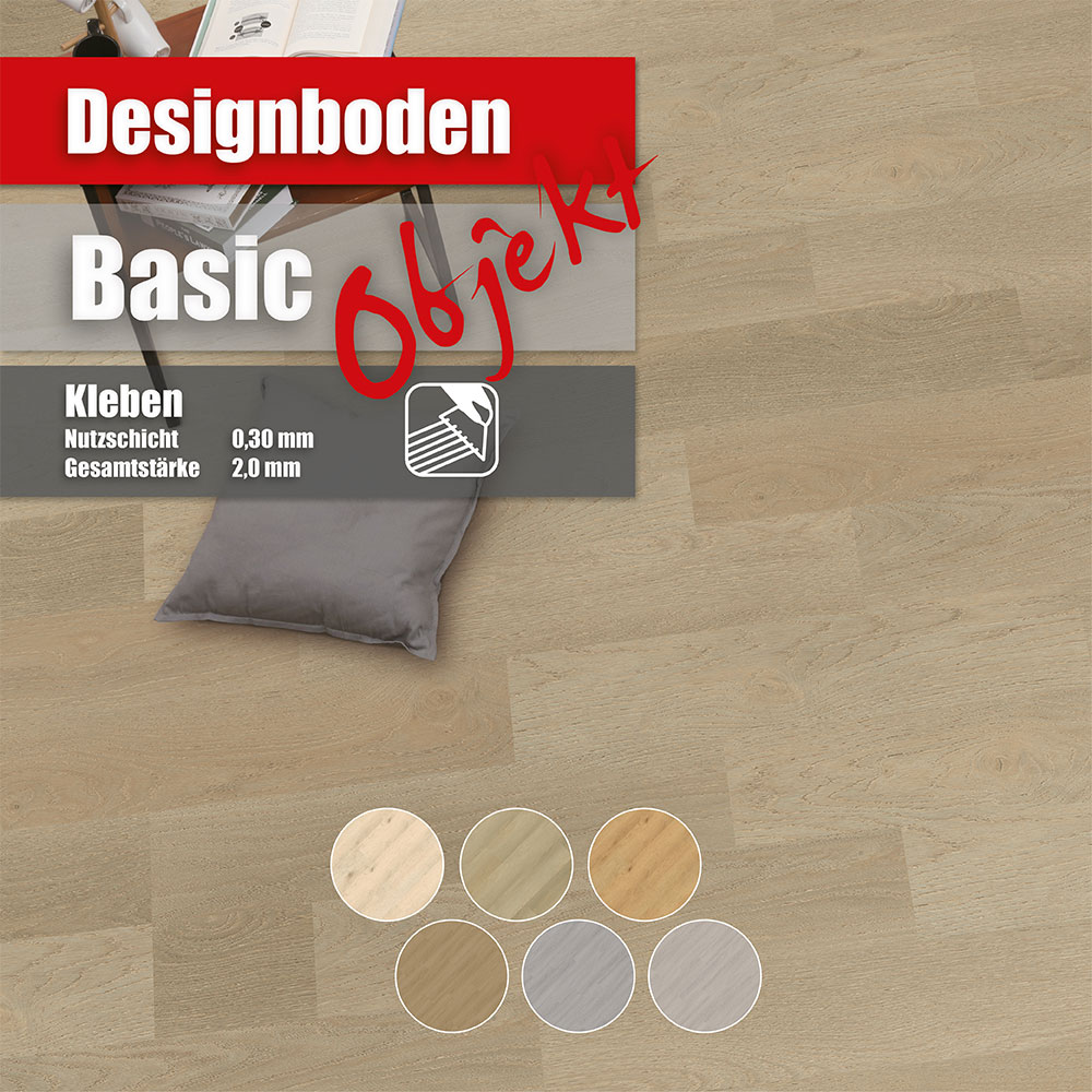 Prosol Designboden Basic Objekt, 2,0mm, NS 0,3mm, Kleben – Bild 2