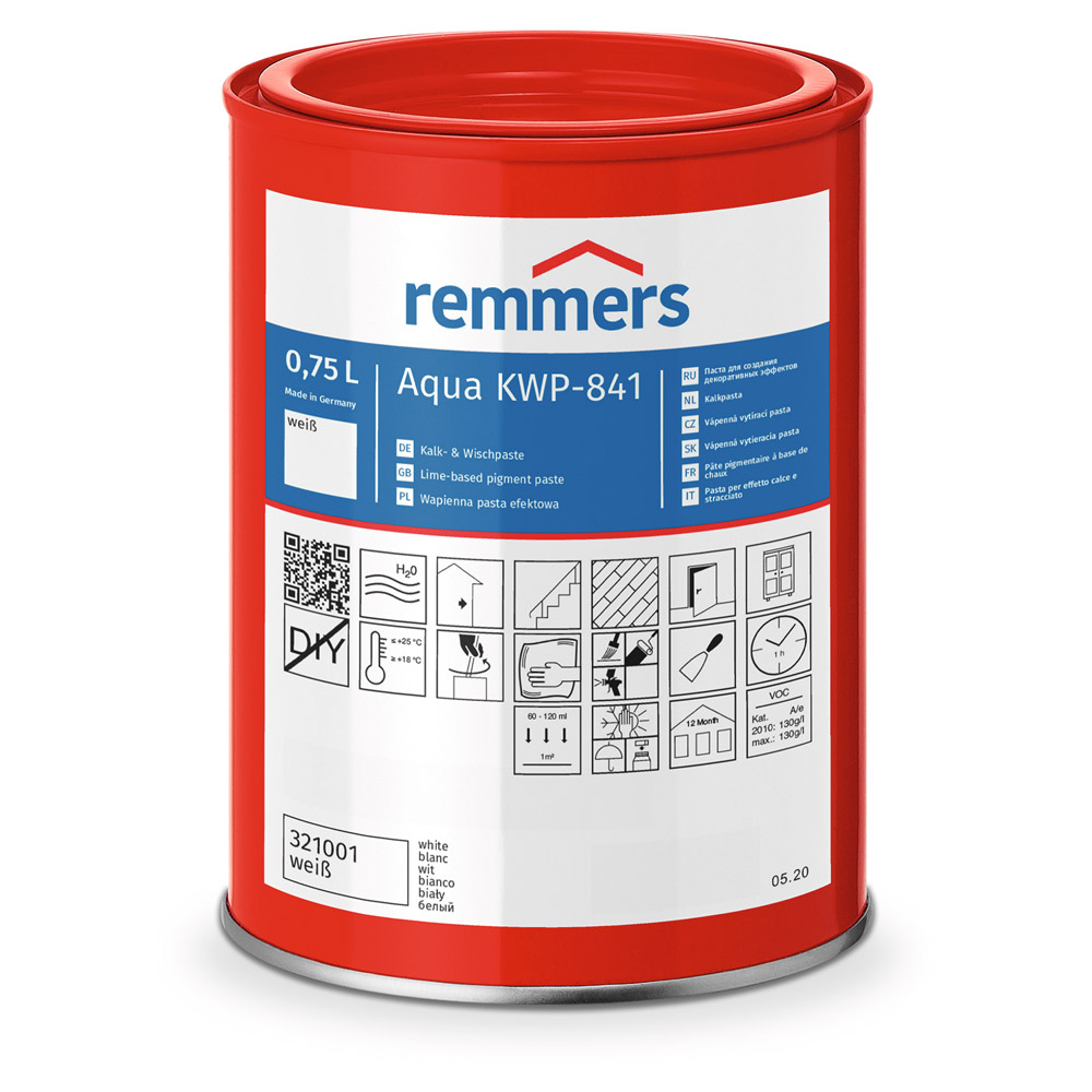 Remmers Holz Aqua KWP-841-Kalk- & Wischpaste weiß