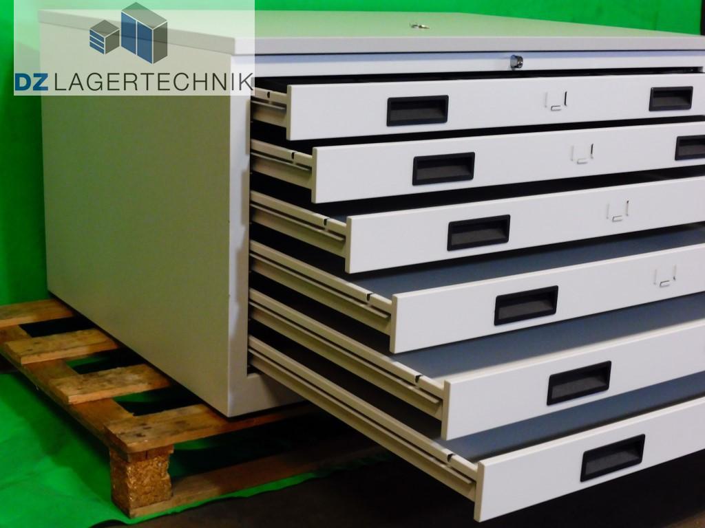 Schubladenschrank mit 6 Schubladen lichtgrau – Bild 3