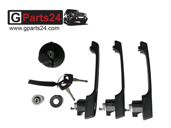 G-Klasse Schließgarnitur 3-Türer mit Tankdeckel ohne Entlüftung w460 w461 – Bild 2