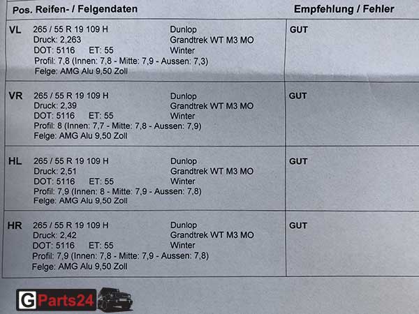 G-Klasse w463 19-Zoll AMG-Felgen A4634012102 Titangrau – Bild 6