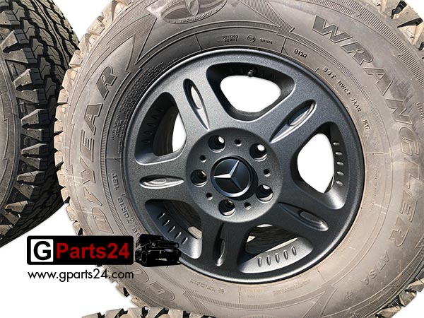 G-Klasse Nabendeckel w463 w461 Radnabendeckel matt-schwarz Offroad-Look – Bild 2