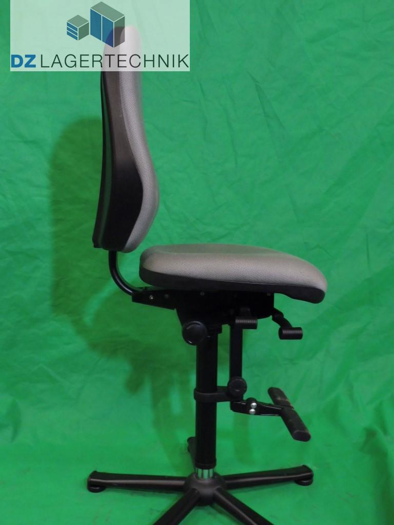 Labordrehstuhl LEANOS 9136 bimos grau – Bild 3