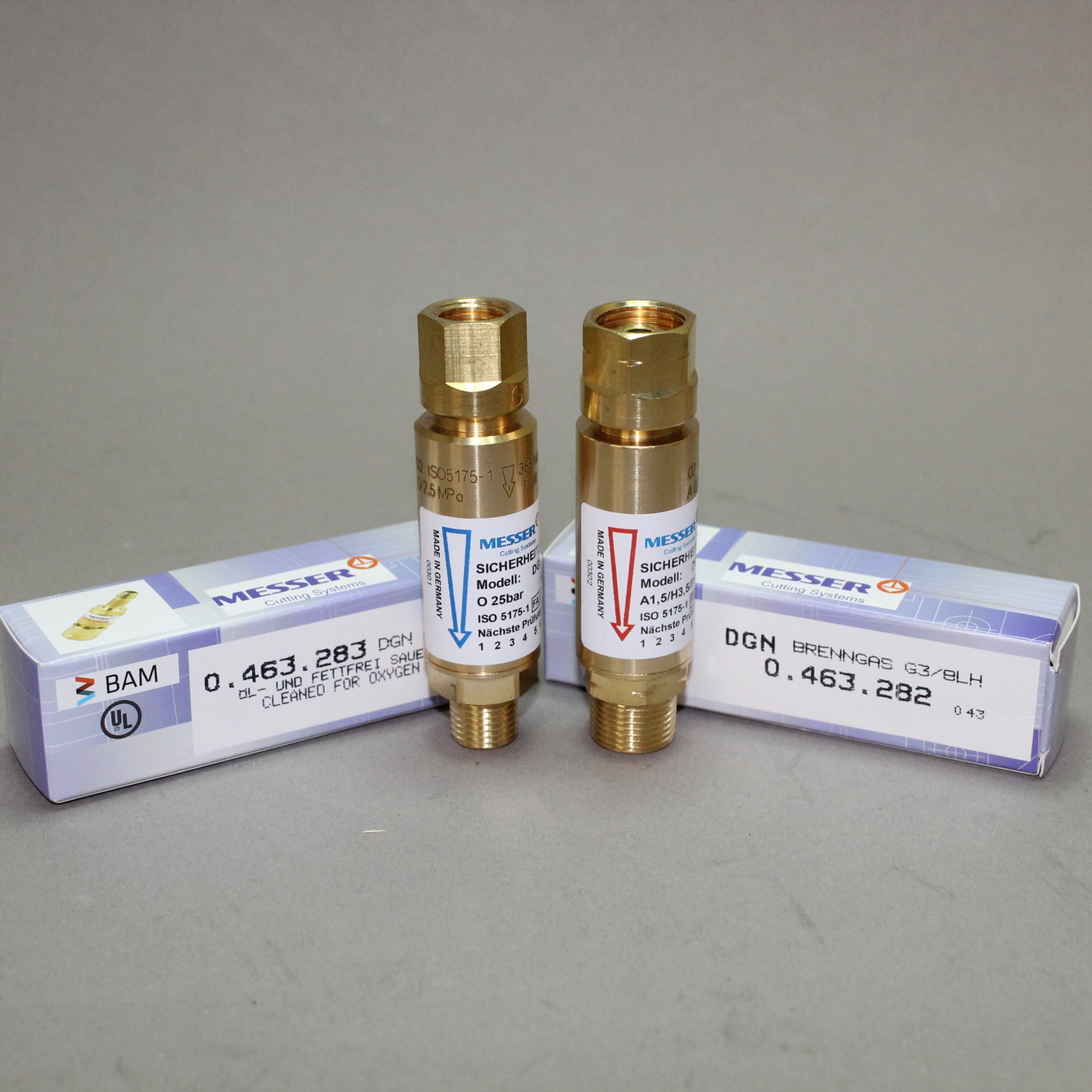 Sicherungsautomat Rückschlagsicherung Set Messer