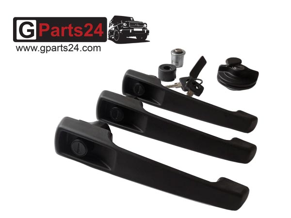 G-Klasse Schließgarnitur 3-Türer mit Tankdeckel ohne Entlüftung w460 w461 – Bild 4