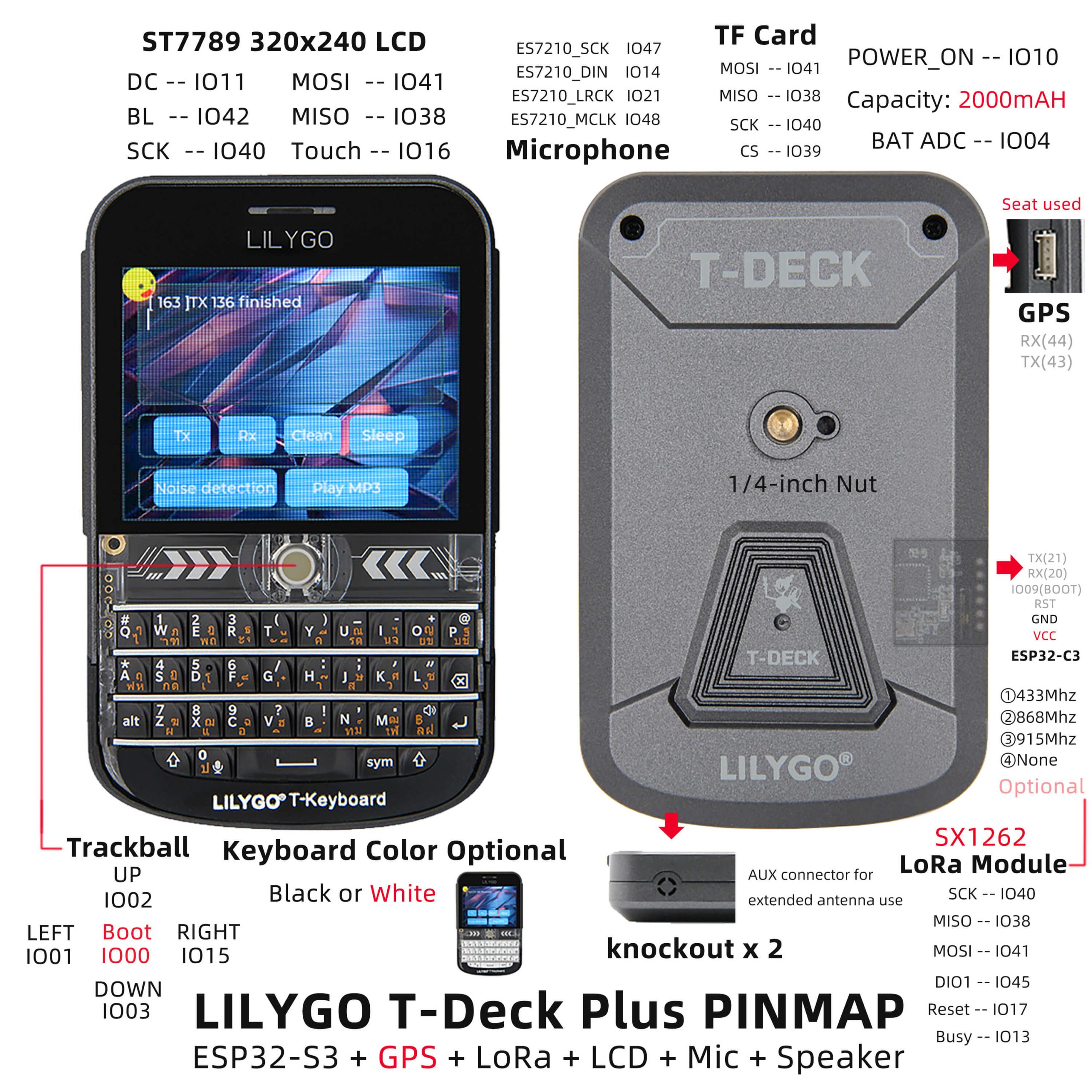 LilyGo TTGO T-Deck Plus Meshtastic – Bild 6