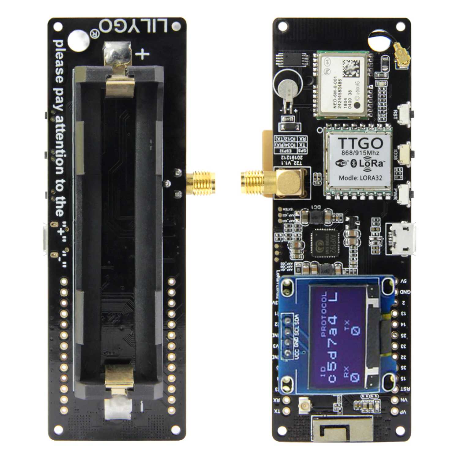 LILYGO TTGO T-Beam V1.1 ESP32 LoRa 868Mhz GPS 18650 Board (ohne Display) – Bild 3